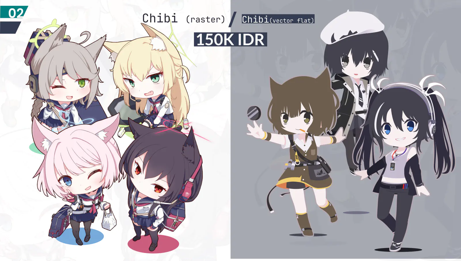Chibi illustration rates