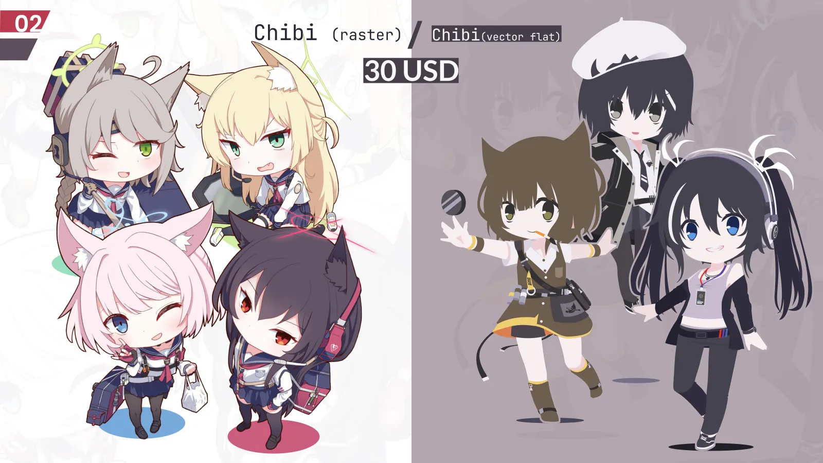 Chibi illustration rates